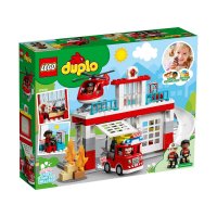 Конструктор LEGO DUPLO Пожежне депо та гелікоптер 10970 Конструктор LEGO DUPLO Пожежне депо та гелікоптер 10970