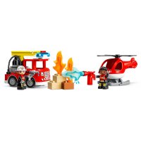 Конструктор LEGO DUPLO Пожежне депо та гелікоптер 10970 Конструктор LEGO DUPLO Пожежне депо та гелікоптер 10970